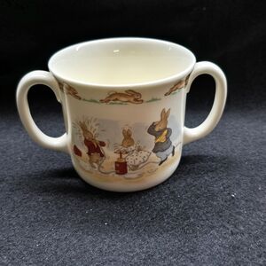 Royal Doulton Kids China Mug with Bunny Design - Cream and Brown